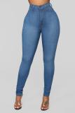 Fall/winter women's skinny high stretch jeans pencil pants