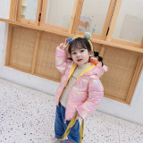 Boys' and girls' thickened warm colorful cotton clothes in autumn and winter KIDS