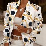 Long-sleeved cardigan jacket with zipper decoration 20 colors small jacket