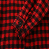 Ins girls' set 2021 autumn new Long Sleeve Plaid single breasted Top + casual pants two piece suit