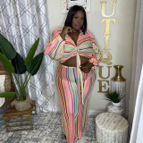 Plus size women's clothing milk silk printed sexy tight-fitting long two-piece suit