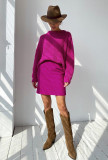 2021 autumn and winter high-waisted woolen cloth with hips temperament commuter slim-fit design niche skirt