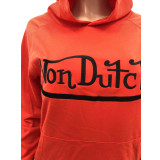 Embroidery, letters, solid color sweater, sports suit with hood