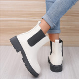 2021 new round toe Pullover Martin boots Plus size shoes