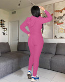 Autumn and winter sports yoga cardigan hooded casual wear suit