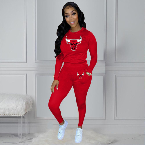 2021 fall / winter casual sports suit two piece set