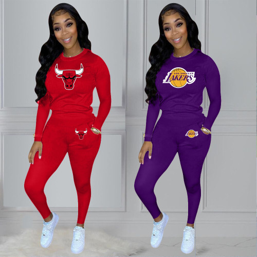 2021 fall / winter casual sports suit two piece set