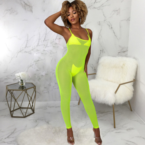 Sexy fashion suspenders tube top jumpsuit