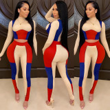 2021 fall solid slim fit bag hip sexy tight two piece set