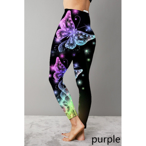 2021 new printed Yoga Pants elastic pants nine Leggings Leggings