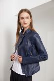 2021 new Pu Lapel short women's jacket  Outerwear