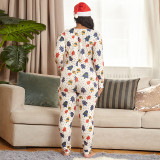 2021 Tight Sexy knitted printed Christmas home clothes large women's Jumpsuit