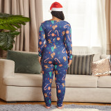 2021 Christmas knitted printing Tight Sexy home clothes large women's Jumpsuit