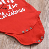 Christmas children's suit ins explosion style children's clothing baby one-piece romper three-piece suit