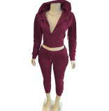 Plus size women's high-quality Japanese sweater casual sports two-piece suit