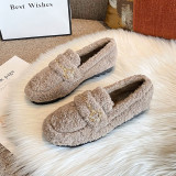 Winter net red lamb wool thick-soled wool shoes, plus velvet plus size cotton shoes 41-43