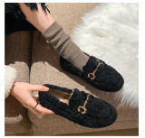 Winter net red lamb wool thick-soled wool shoes, plus velvet plus size cotton shoes 41-43