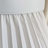2021 sexy V-neck flying sleeve pleated dress with belt