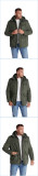 Men's thick solid color mid-length casual lamb velvet jacket
