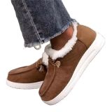 Plus size 2021 fall fashion casual suede low-heeled cotton warm women's short boots cotton shoes