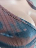 2021 autumn winter new sexy big pit stripe set hand tie dyed dress