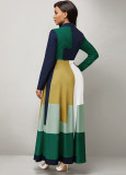 Sexy fashion digital printing women's dress with big swing dress