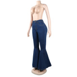 Casual fashion slim jeans wide-leg trousers