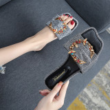 Net celebrity slippers fashion all-match non-slip ins tide sandals