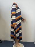 Aw2021 new shirt skirt long sleeve Stripe Print new dress