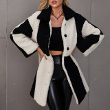 2021 autumn and winter fur lamb wool coat