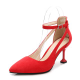 Nightclub fashion women's shoes business casual suede high heels workplace sexy mature stiletto shoes Five colors