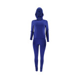 Winter and spring fashion casual hooded suit