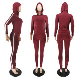 Winter and spring fashion casual hooded suit