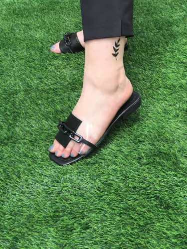 Chain sandals slippers plus size women's shoes Eight colors