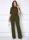 2022 spring sexy fashion solid white-collar women's Jumpsuit