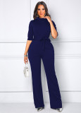 2022 spring sexy fashion solid white-collar women's Jumpsuit