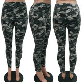 Camouflage feet pants