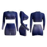 2022 Polka Dot Net Yarn Covered Hip Skirt Two-Piece Set