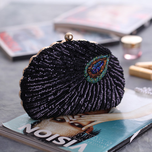 Heavy craft beaded embroidered bag sequin dinner bag