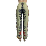 2022 spring and summer women's fashion trend hip hop pit pants