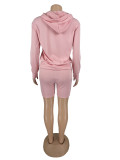 2022 spring and summer sports and leisure suit hoodie + jogging shorts two-piece suit