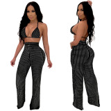 Sexy Wrap Chest Sling Wide Foot Two-piece Set