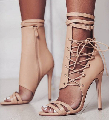 Roman strappy heeled sandals