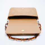 2022 Spring Beaded Chain Small Square Bag