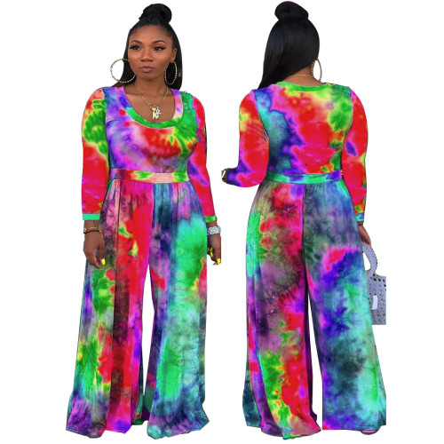 Casual Painted Jumpsuit
