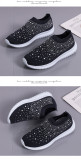 2022 Spring/Summer Flat Mesh Fabric Hot Drill Sneakers  six colors