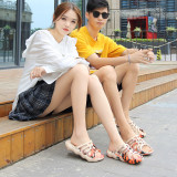 Summer Solid Color Couple Sandals