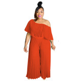 Solid Color Solid Color Casual Jumpsuitasual Long Jumpsuit