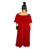 Solid Color Solid Color Casual Jumpsuitasual Long Jumpsuit