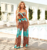 2022 summer tube top + pants two-piece set